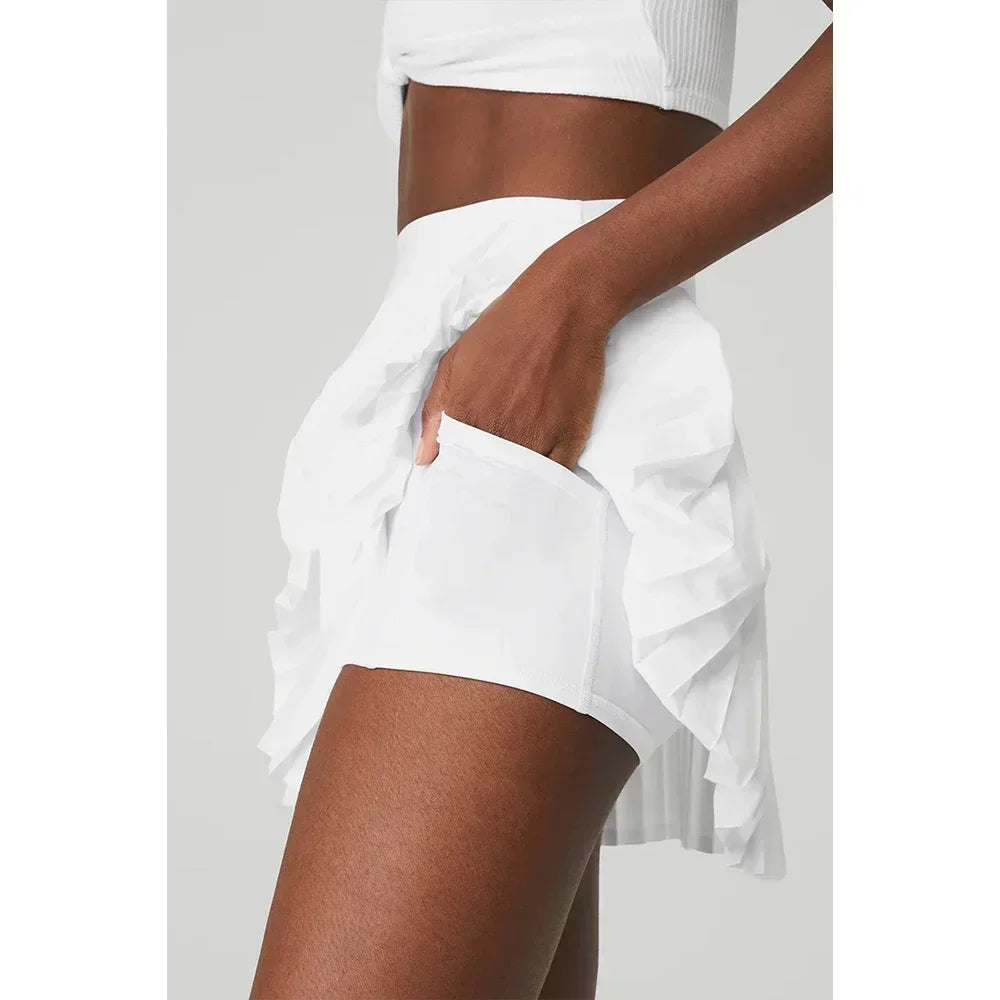 AL Tennis Skirt Golf Skirt  Tenis Skirt Yoga Sport Gym Pleated Skirt Cool and Comfortable in Summer Cute and Sexy