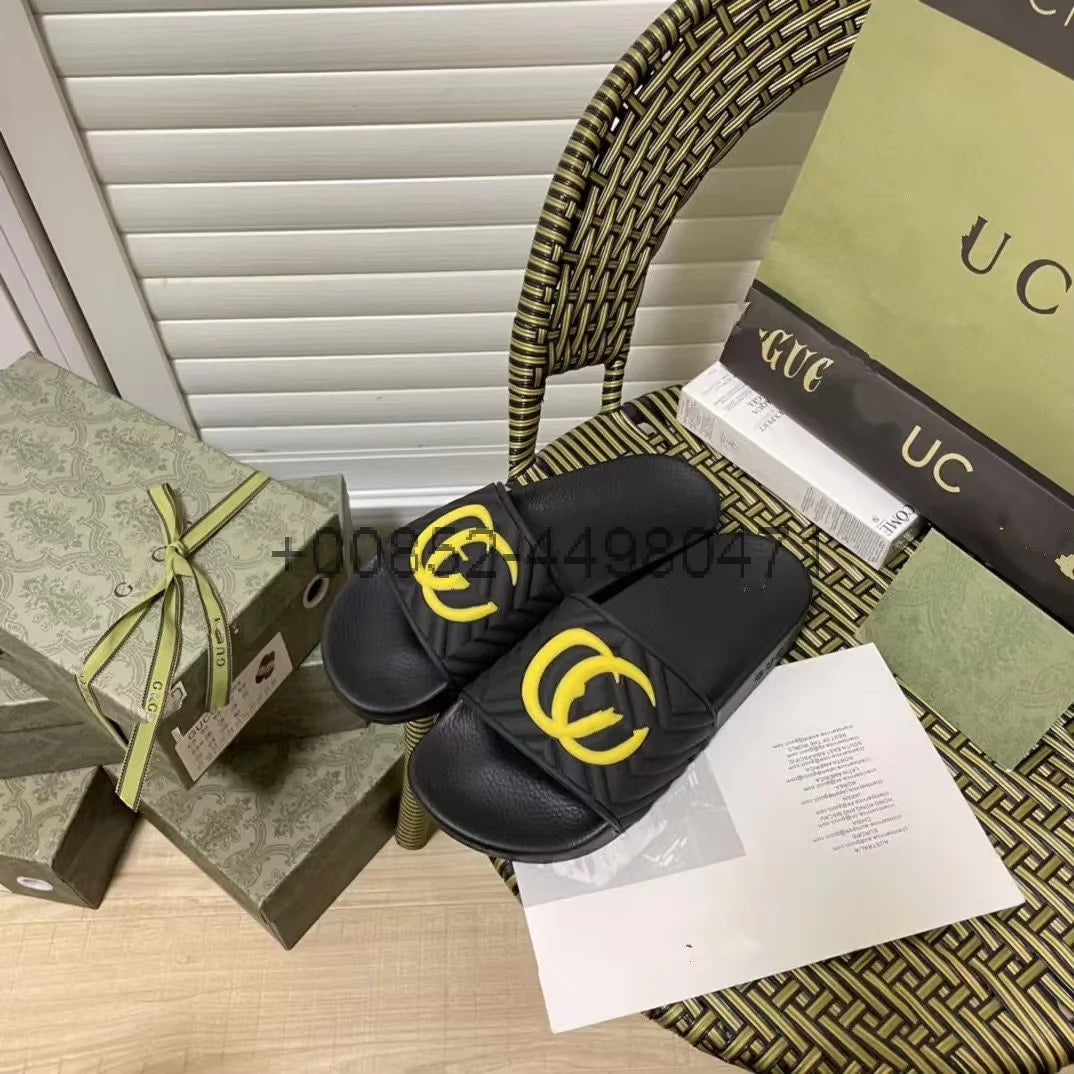 25 explosive slippers summer fashion outside wear women couples new striped thick soles non-slip word home bath bathroom