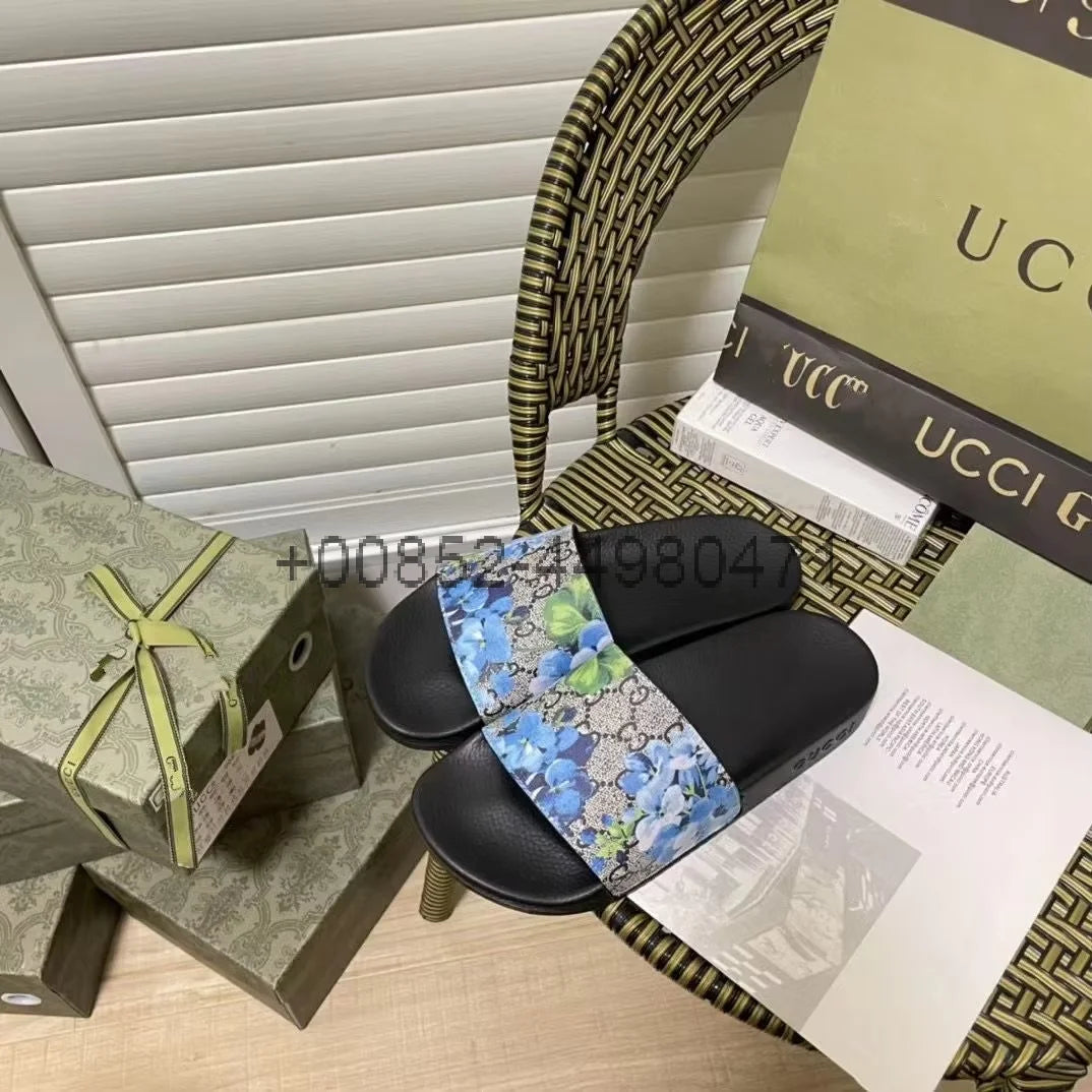 25 explosive slippers summer fashion outside wear women couples new striped thick soles non-slip word home bath bathroom