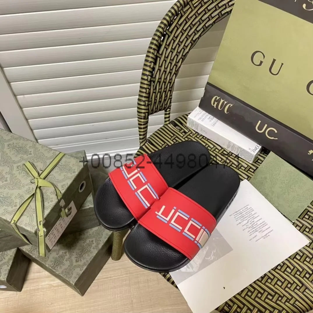 25 explosive slippers summer fashion outside wear women couples new striped thick soles non-slip word home bath bathroom