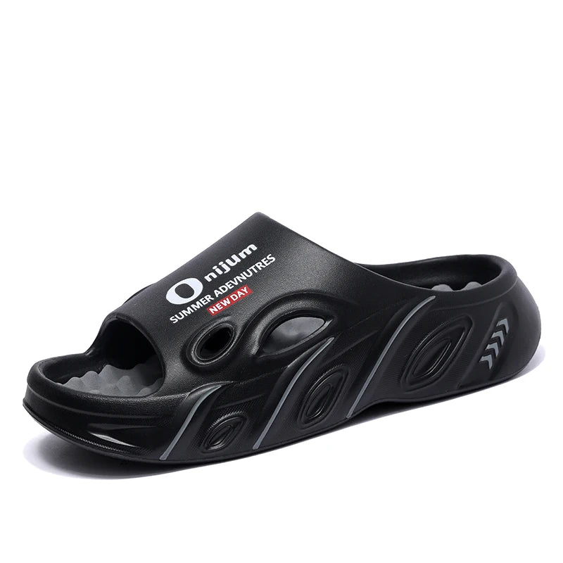 Men Slippers Summer New 2025 Slides Sandals EVA Soft-sole Unisex Men Women Indoor Outdoor Walking Beach Shoes