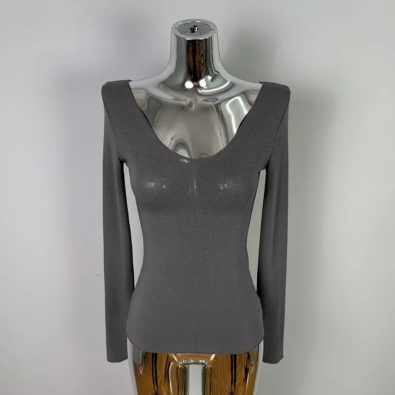 T Shirt Women Basic Casual 2025 Summer T-Shirt O Neck Woman Clothes Sexy Low Chest See Through Soft Slim Tops Tee Shirt Femme