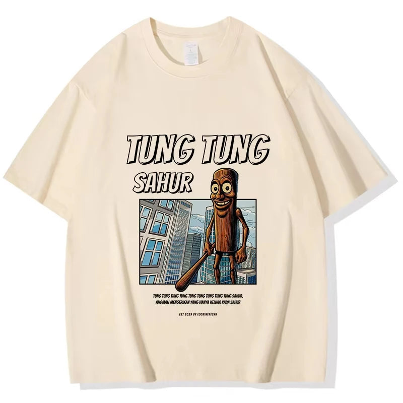 Tralalero Tralala Tung Sahur Bombardiro Crocodilo Tee Shirt Funny Italian Brainrot T-shirt Men Women Meme Print Top Short Sleeve