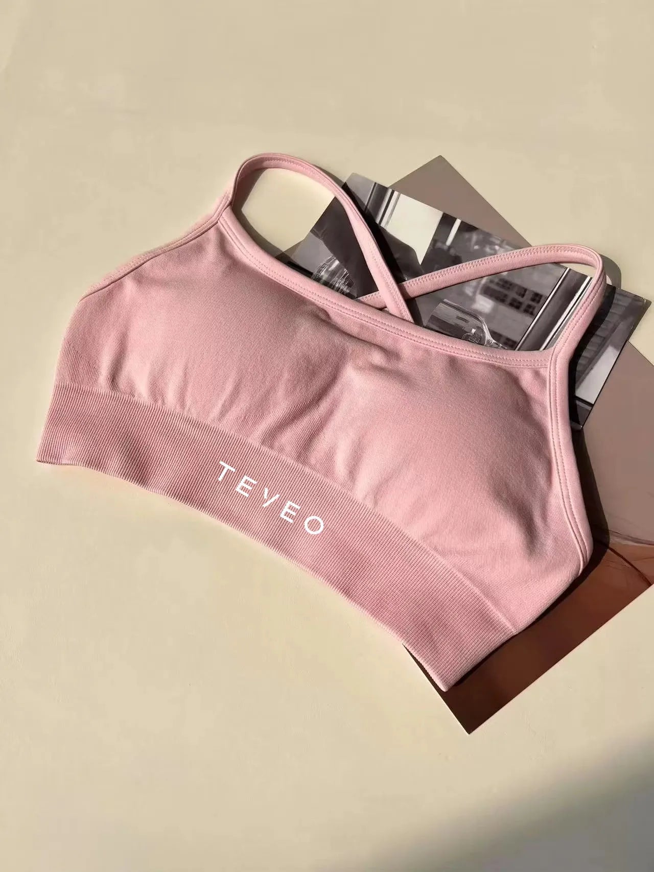 2025 TEVEO Women's Bra Transparent Sports Gym Women's Recommended Workout Fitness Sportswear Yoga Underwear Sports Vest Top