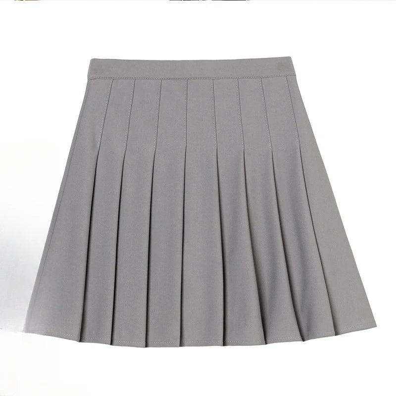 Summer High Waist Pleated Skirt Women Saias Vintage Sexy Mini Skirts Faldas Harajuku Casual Jupe Streetwear Woman Clothes New