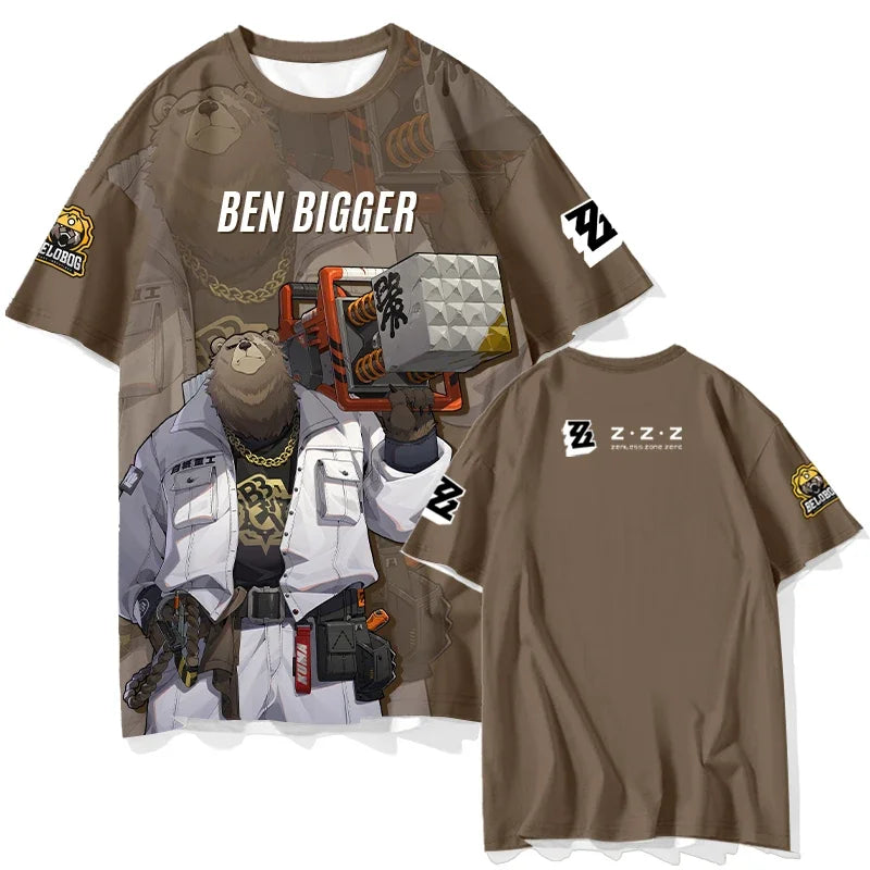 Popular ARPG Game Zenless Zone Zero Print T-Shirts 3D Fashion Men/Women Short Sleeve Crew Neck Tee Harajuku Style Streetwear Top