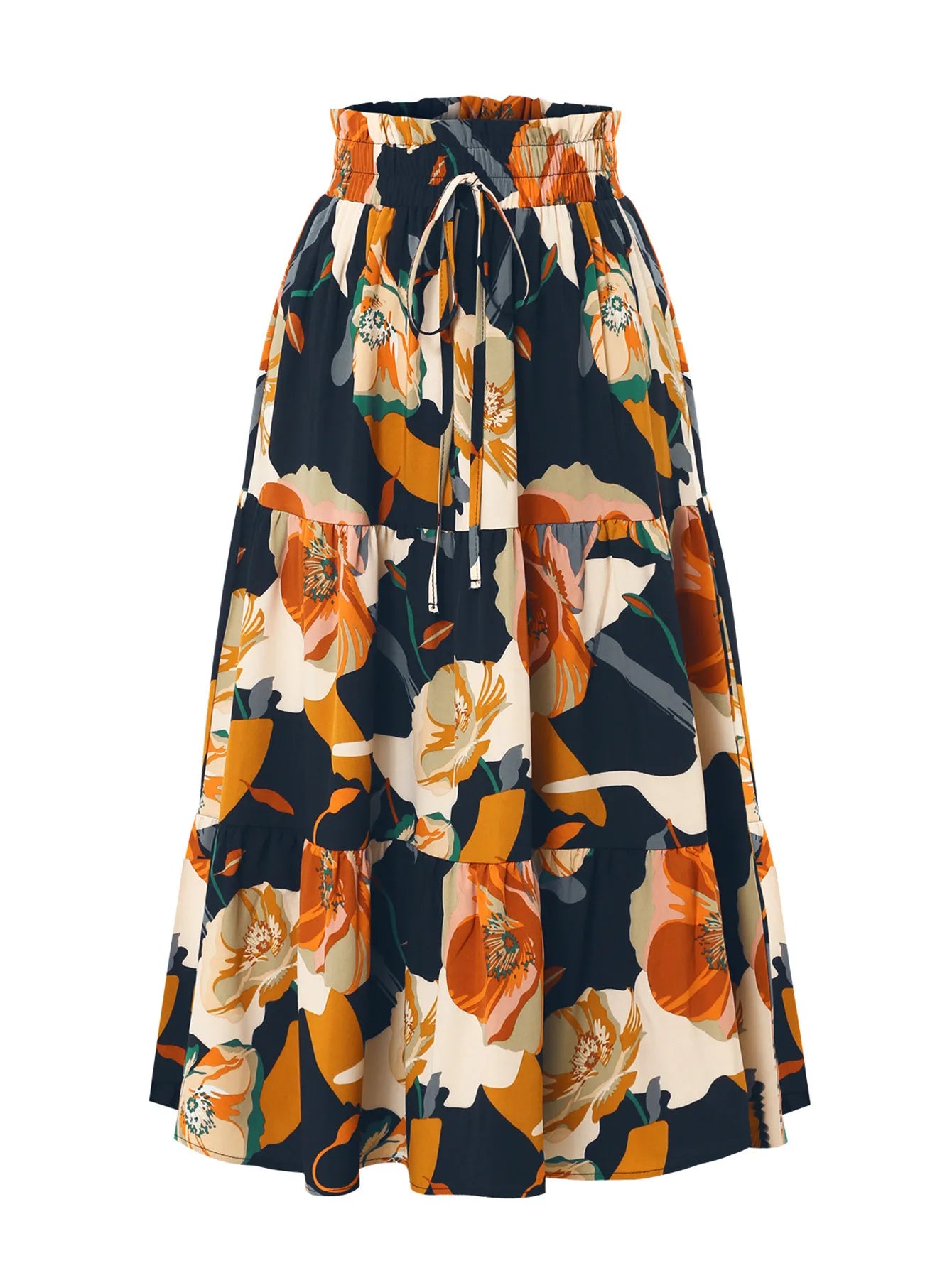 Long Skirts for Women Clothing Fashion Clothes Y2k Skirt Harajuku Bohemian Party Fairy Hotsweet Summer Bohemian Print Casual