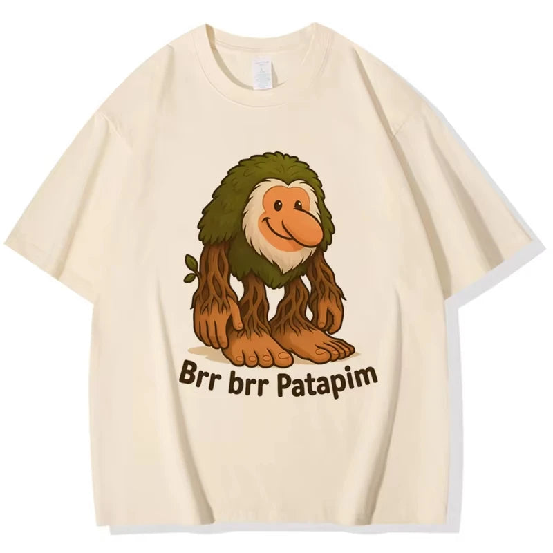 Tralalero Tralala Tung Sahur Bombardiro Crocodilo Tee Shirt Funny Italian Brainrot T-shirt Men Women Meme Print Top Short Sleeve