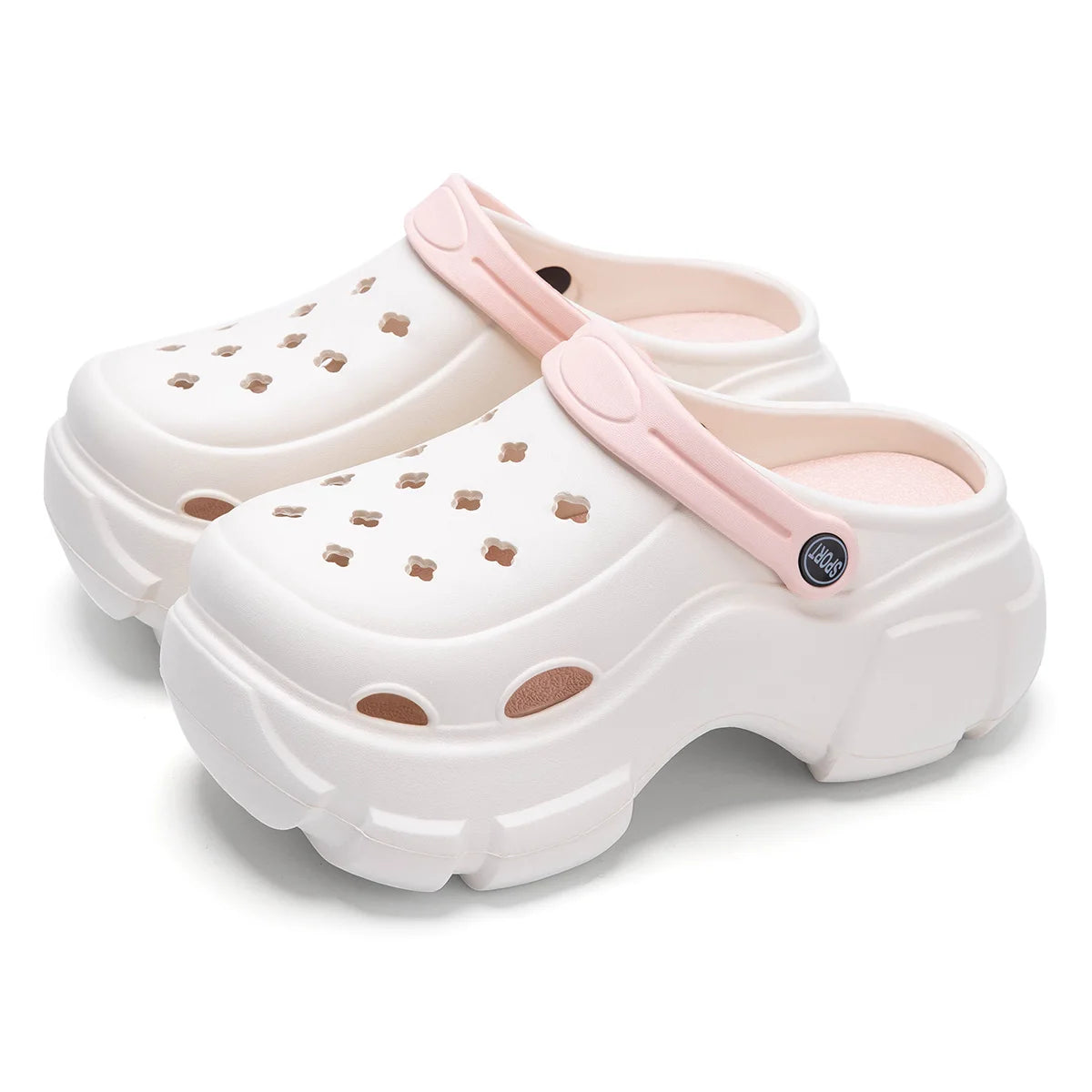 Thick Bottom Women Cave Shoes Heightened Platform Beach Sandals Fashion Comfortable Indoor Outdoor Slippers