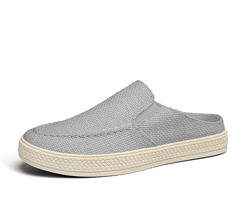 Men's canvas slippers summer outdoor anti-slip soft-sole fashion youth casual slippers driving sandals Joker tide half slippers