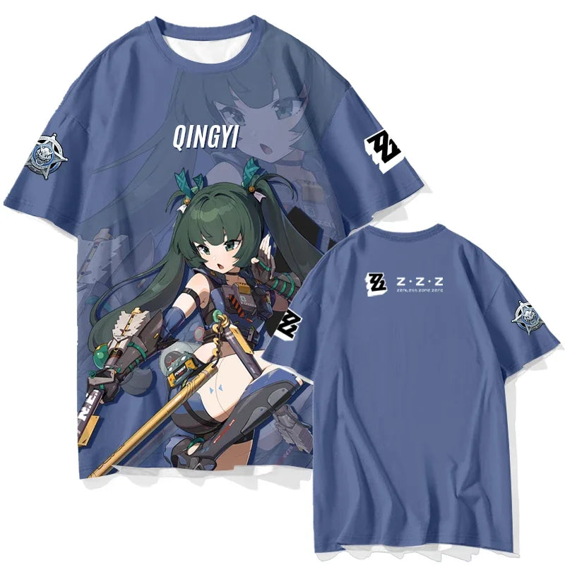 Popular ARPG Game Zenless Zone Zero Print T-Shirts 3D Fashion Men/Women Short Sleeve Crew Neck Tee Harajuku Style Streetwear Top
