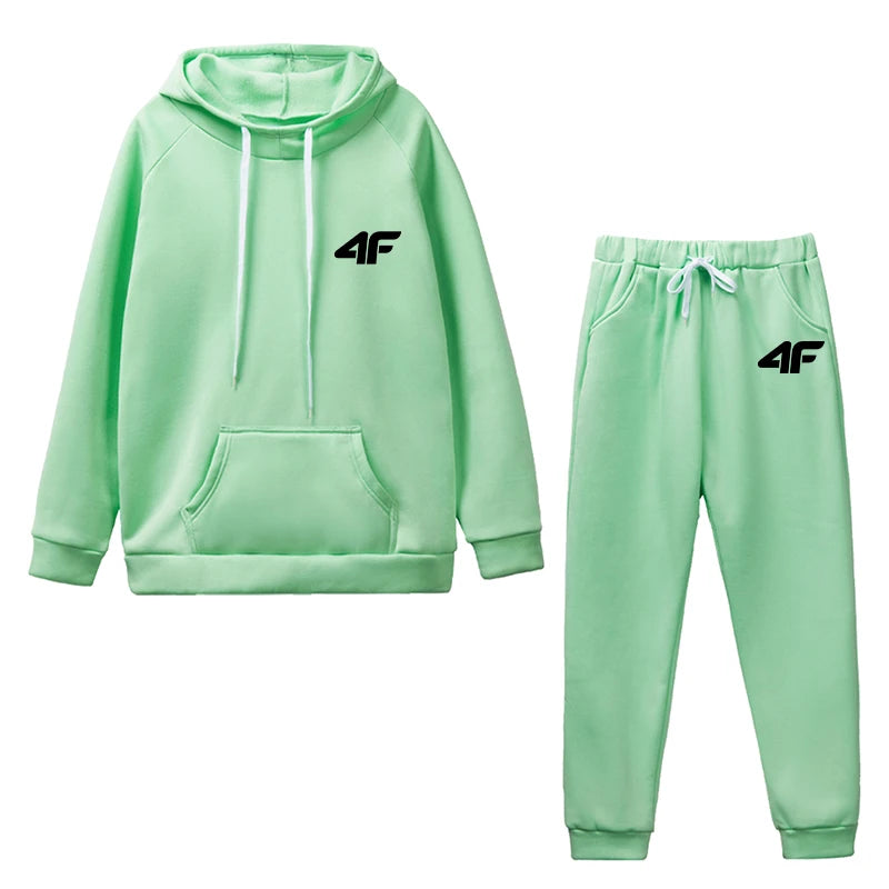 2025 Hot Sale Women Fashion Tracksuit Hoodies and Sweatpants High Quality Ladies Daily Casual Sports Jogging Suit Hooded Outfits