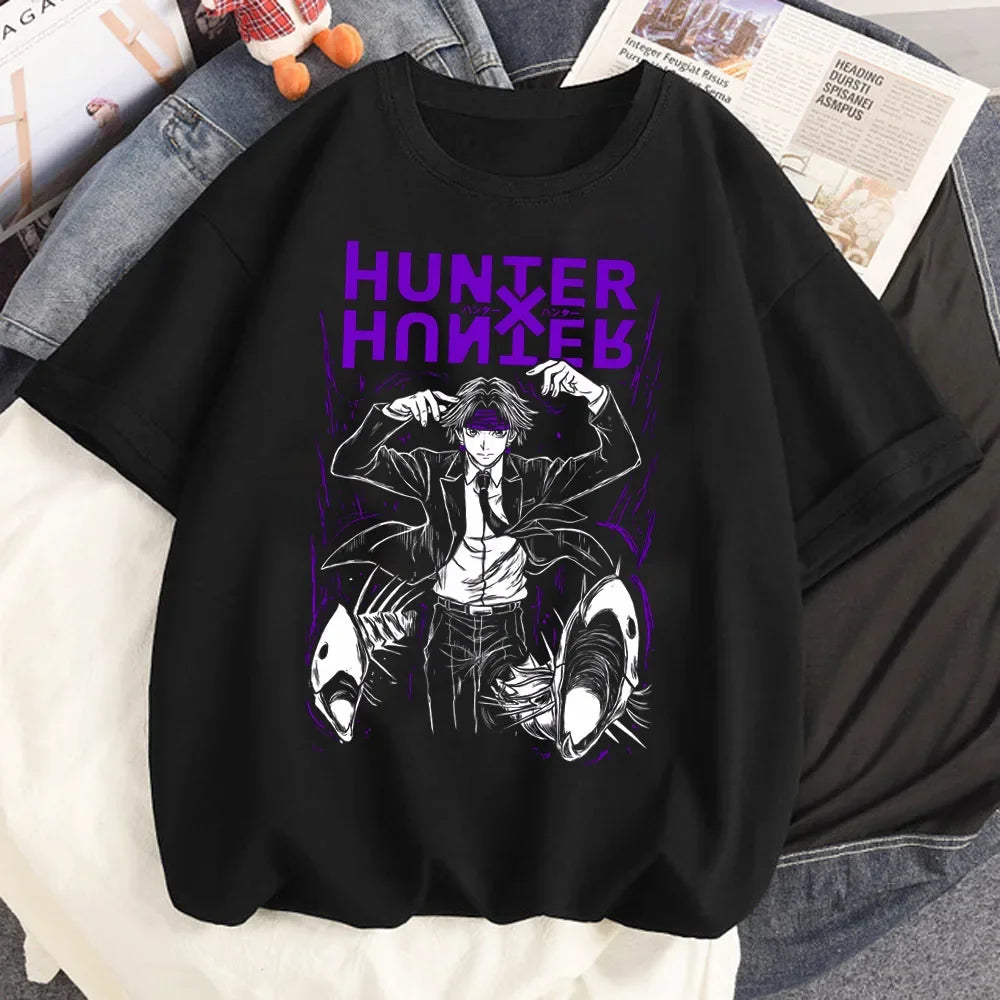 3D PrintingHunter X Hunter T-Shirt Men and Women Aesthetics Anime Breathable Gothic T-Shirt Comfort Aesthetics Anime Grunge Punk