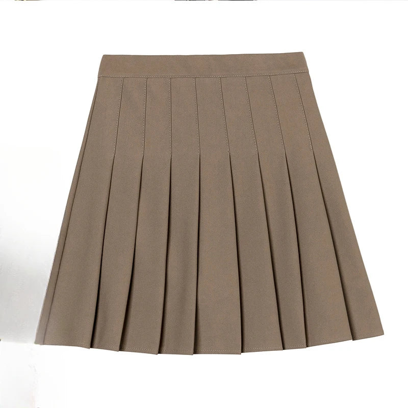 Summer High Waist Pleated Skirt Women Saias Vintage Sexy Mini Skirts Faldas Harajuku Casual Jupe Streetwear Woman Clothes New
