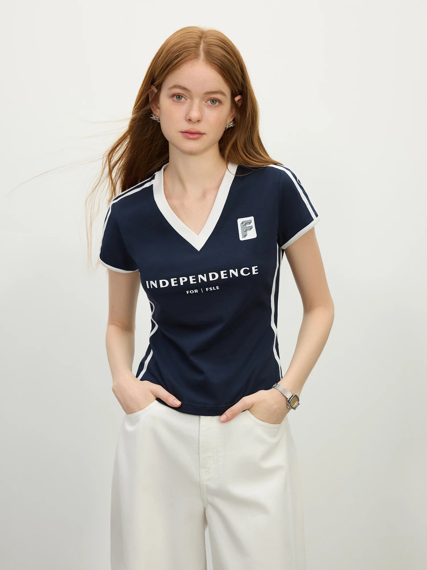 FSLE 2025 Summer Sporty Cropped Jersey Tee Petite Racerback Gym to Street Y2K Aesthetic Breathable Split Hem Reflective Trim