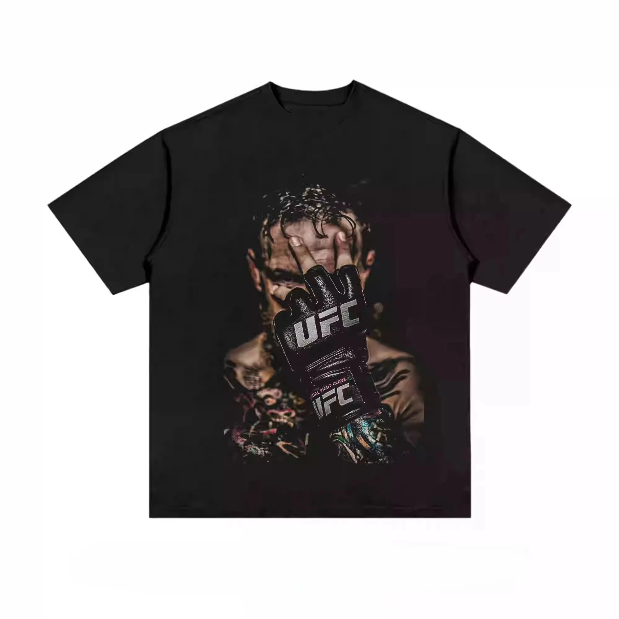 2025 New Retro Trend Portrait Classic Ufc Star Print Women Men's T-shirt Cotton Fashion Y2K Top Summer Short Sleeve Clothing Tee
