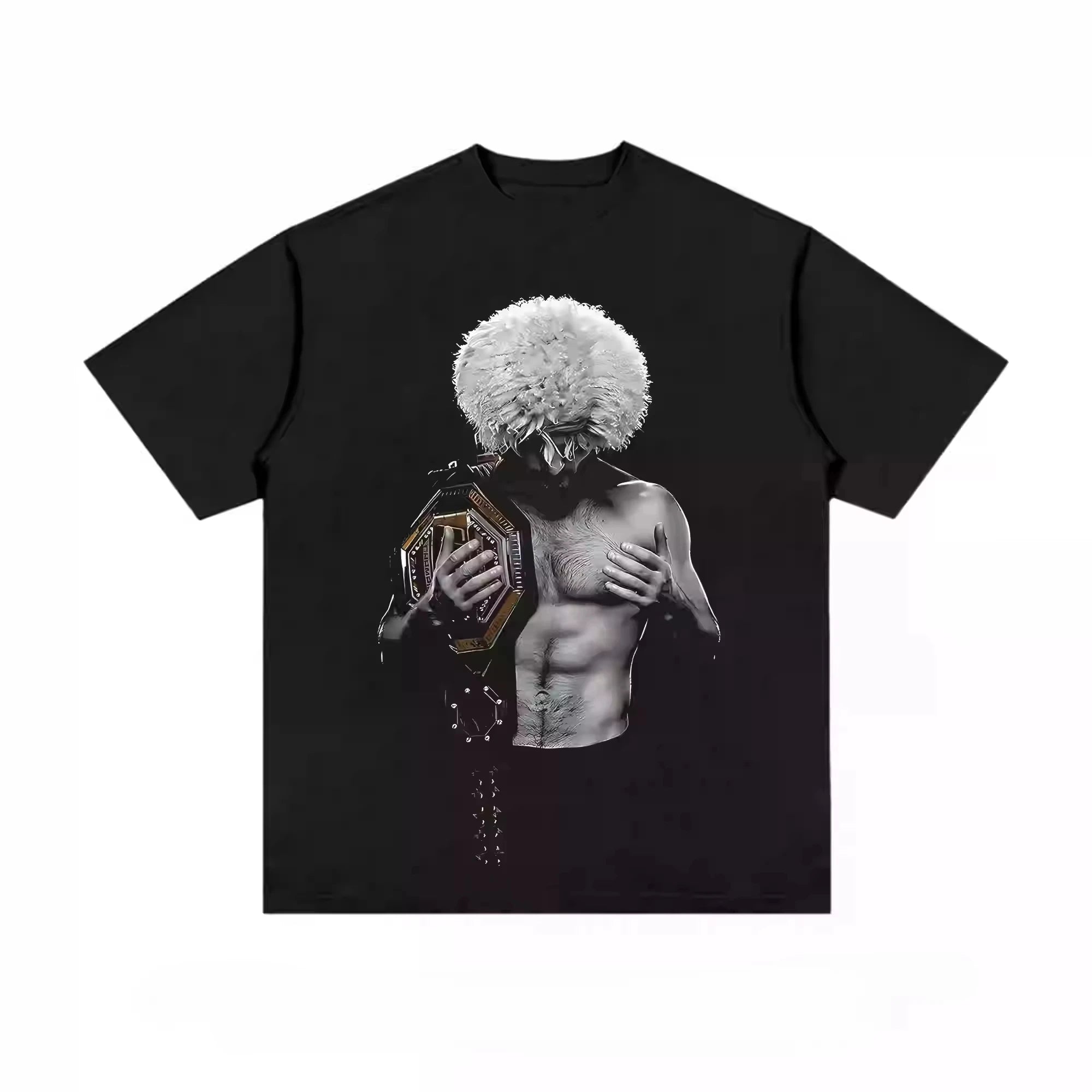2025 New Retro Trend Portrait Classic Ufc Star Print Women Men's T-shirt Cotton Fashion Y2K Top Summer Short Sleeve Clothing Tee