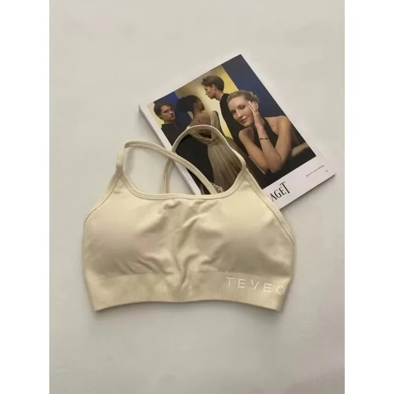 2025 TEVEO Women's Bra Transparent Sports Gym Women's Recommended Workout Fitness Sportswear Yoga Underwear Sports Vest Top