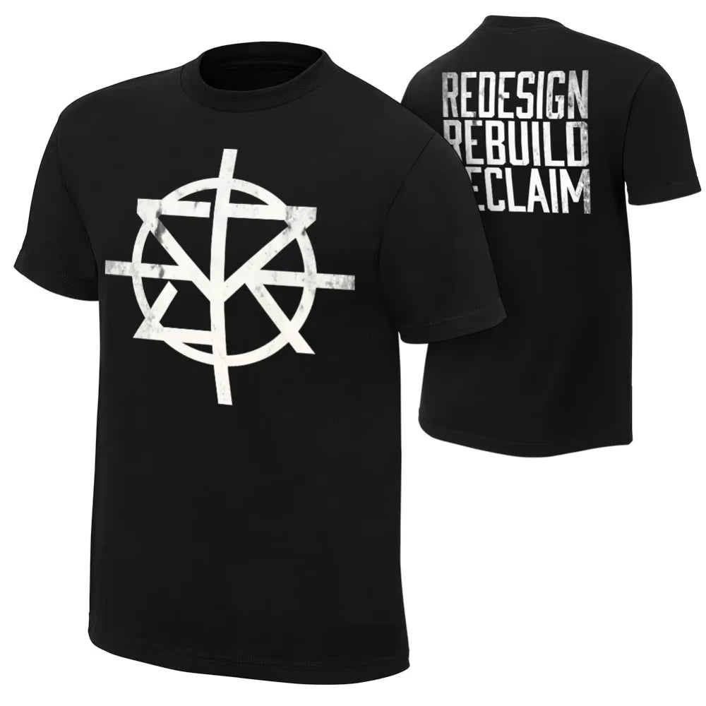 2025 New Top European Size WWE DA Loose Romantic Edgy Bloklesner New Crew-neck Short-sleeved T-shirt Fashion Street Tops