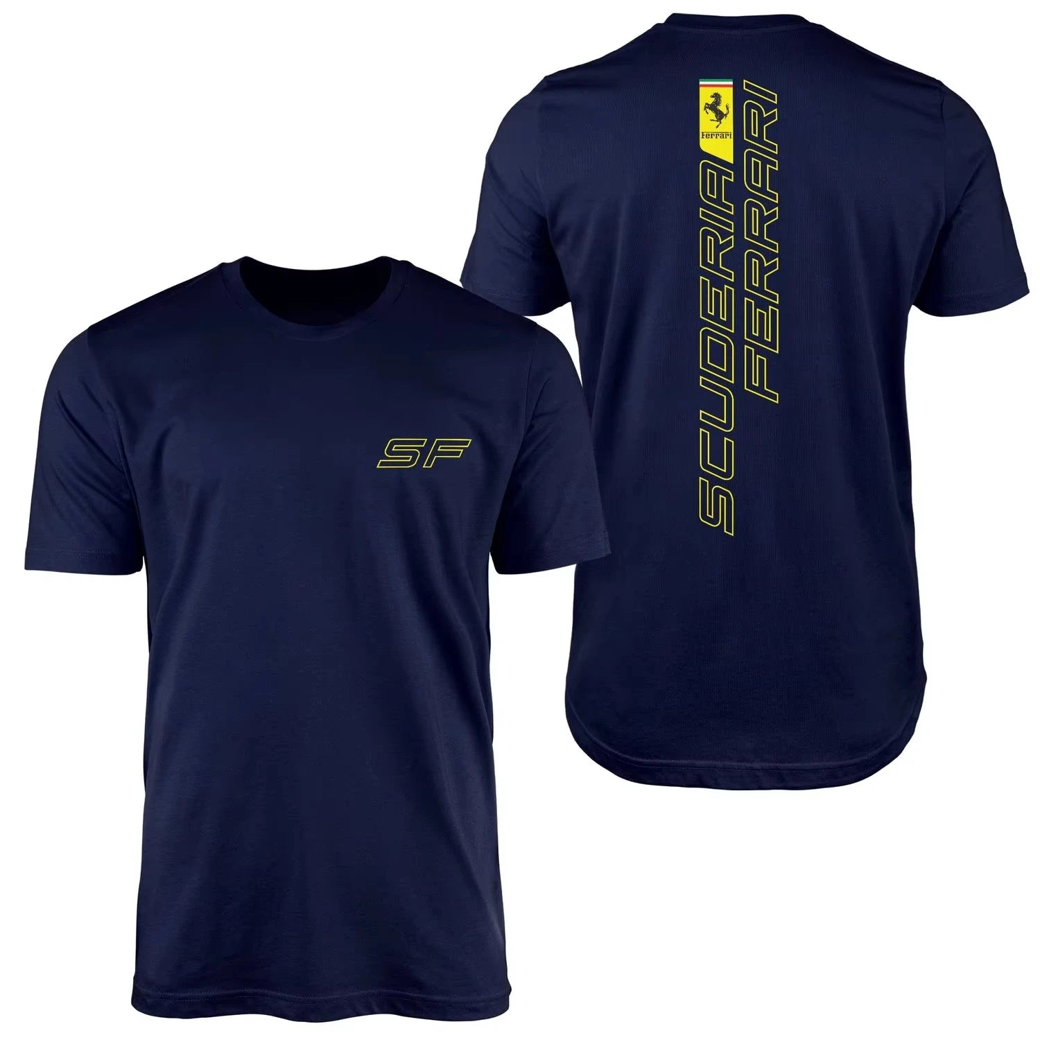 2025 Scuderia Ferrar Men's T-Shirt Short Sleeve Cotton Tees High Quality Luxury Brand TShirt Unisex Streetwear Summer Y2k Tops