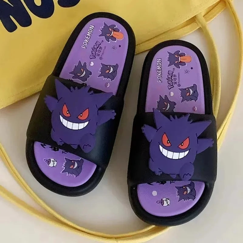 Anime Gengar Adult/Children Slippers Cartoon Kawaii Cute Man Woman Summer Outdoor Sandals Casual Breathable EVA Shoes Gift