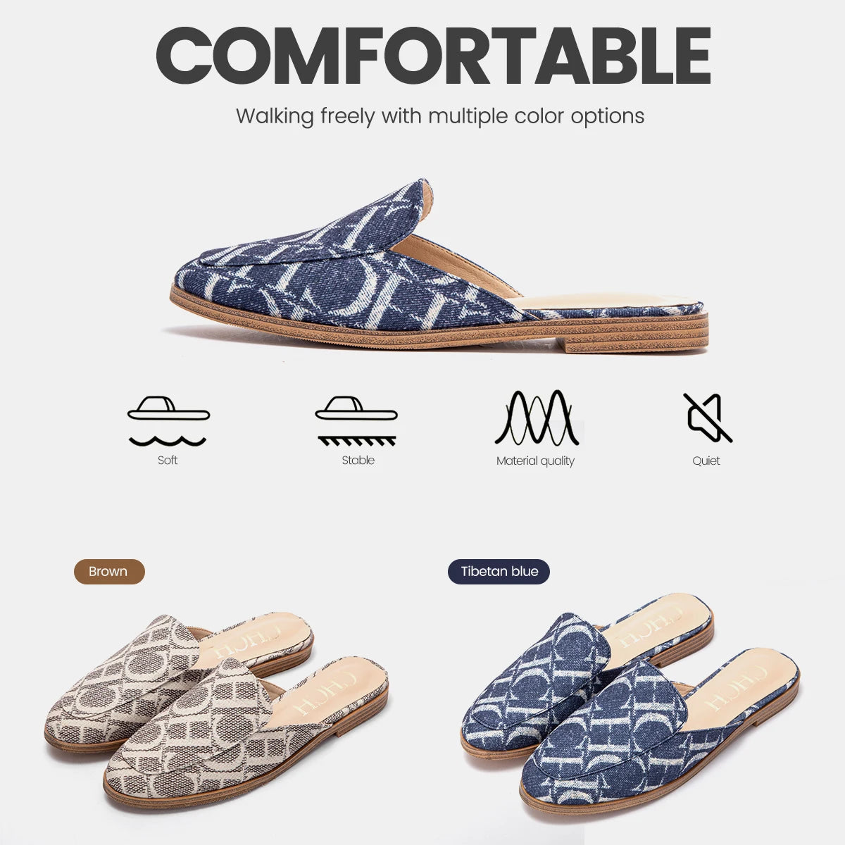 Luxury Summer New 2024 Slippers Women's Low Heel ShoesWomen's Sandals Non Toe Outdoor Slippers Beach Shoes