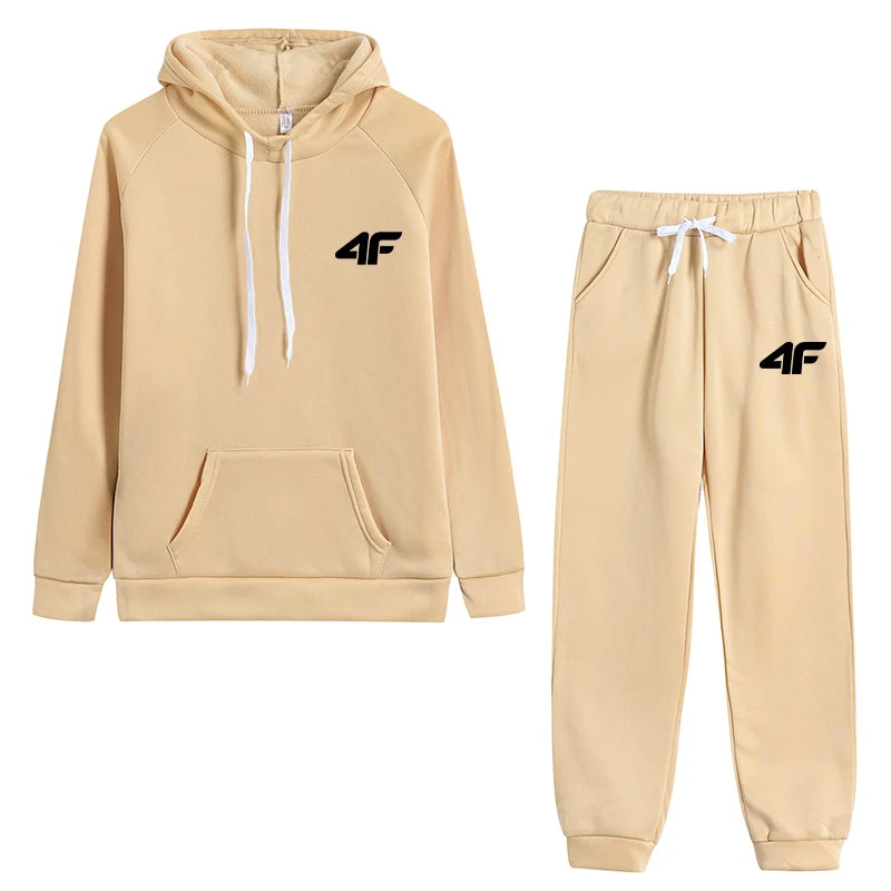 2025 Hot Sale Women Fashion Tracksuit Hoodies and Sweatpants High Quality Ladies Daily Casual Sports Jogging Suit Hooded Outfits