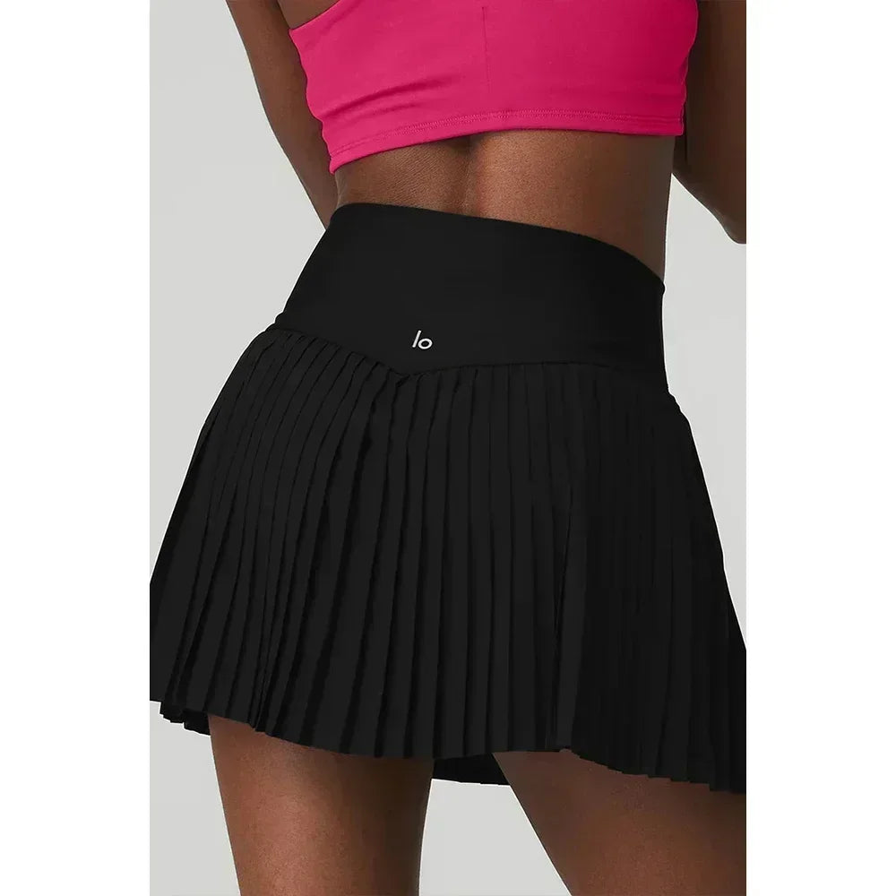 AL Tennis Skirt Golf Skirt  Tenis Skirt Yoga Sport Gym Pleated Skirt Cool and Comfortable in Summer Cute and Sexy