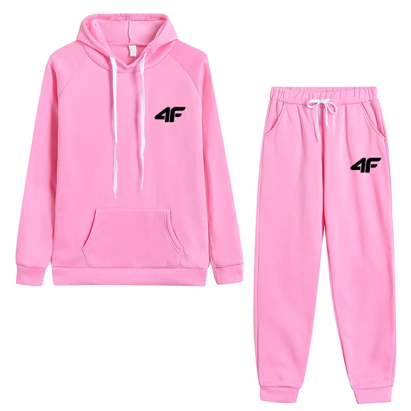 2025 Hot Sale Women Fashion Tracksuit Hoodies and Sweatpants High Quality Ladies Daily Casual Sports Jogging Suit Hooded Outfits