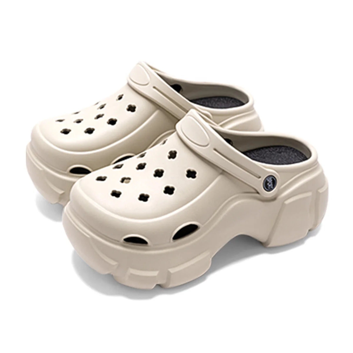 Thick Bottom Women Cave Shoes Heightened Platform Beach Sandals Fashion Comfortable Indoor Outdoor Slippers