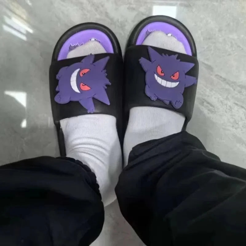 Anime Gengar Adult/Children Slippers Cartoon Kawaii Cute Man Woman Summer Outdoor Sandals Casual Breathable EVA Shoes Gift