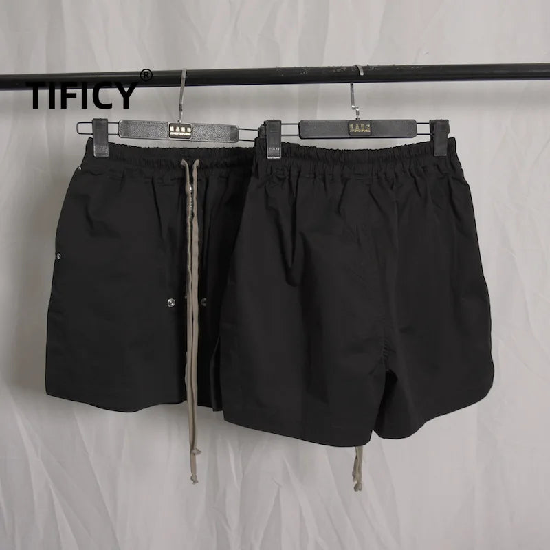 high street New Dark RO Classic Fashion Dark Shorts Woven Workwear Four Leg Leg Split Zipper Men's Beach Casual Shorts