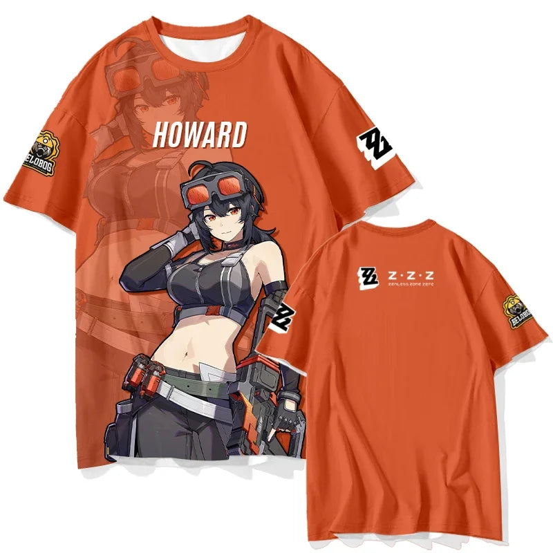 Popular ARPG Game Zenless Zone Zero Print T-Shirts 3D Fashion Men/Women Short Sleeve Crew Neck Tee Harajuku Style Streetwear Top