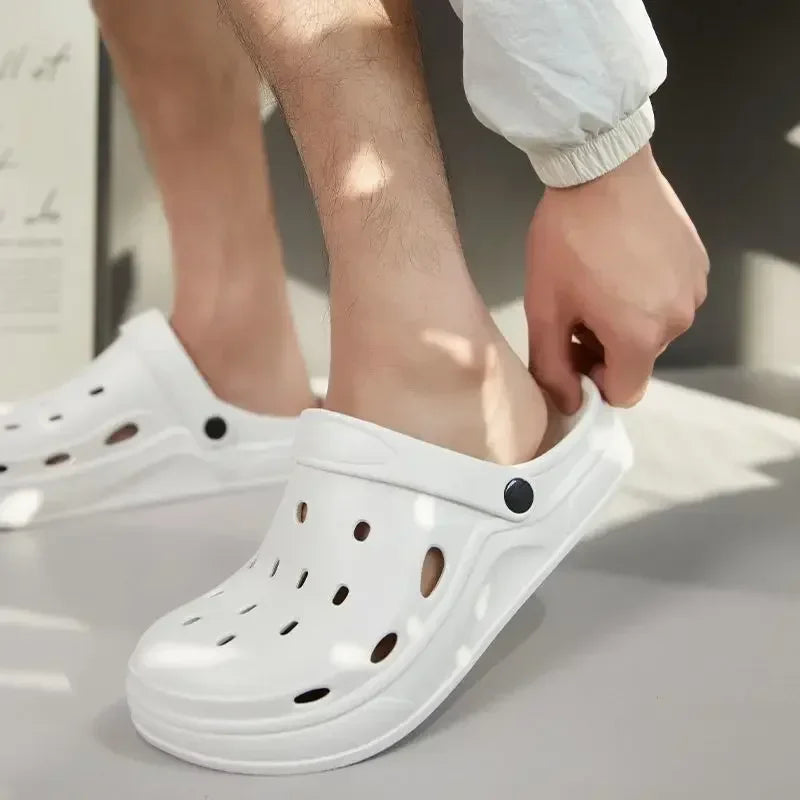 ZHIDA Fashion EVA Sandals Casual Comfortable Garden Beach Shoes Outdoor Indoor Unisex Slippers with Holes Woman's Slippers