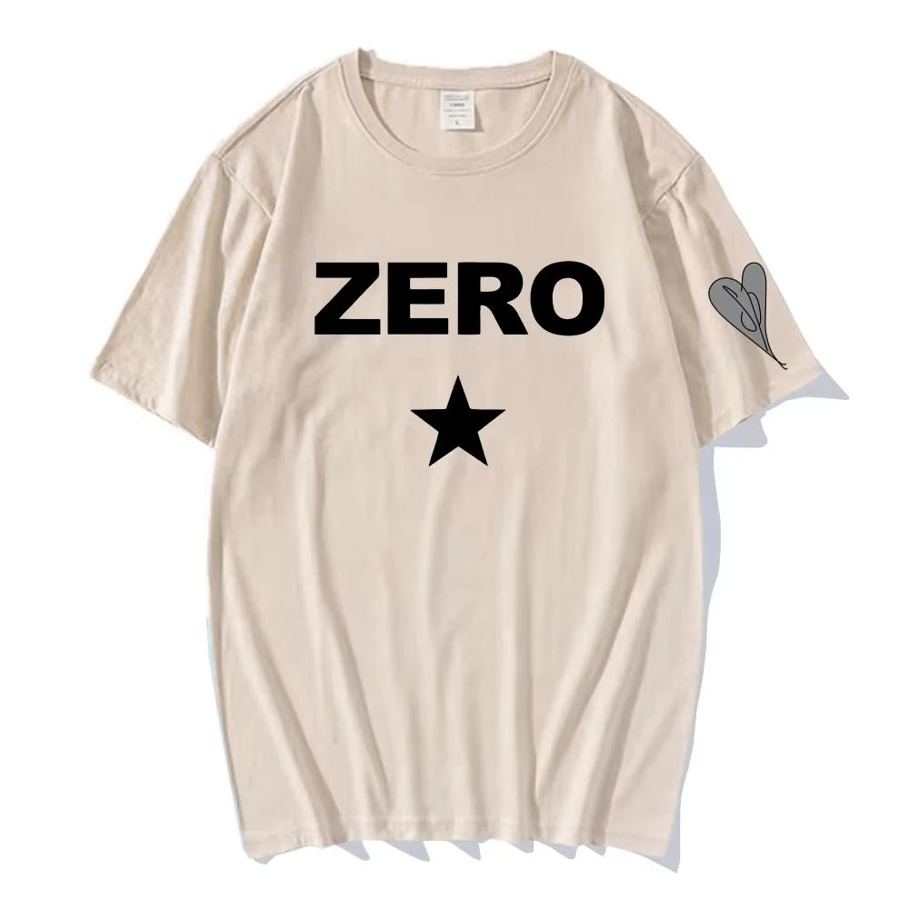 Zero Printing T-shirt The Smashing Pumpkins Rock Band Tshirts Hip Hop UnisexStreetwear Cotton Soft Men Women T Shirt Graphic Tee