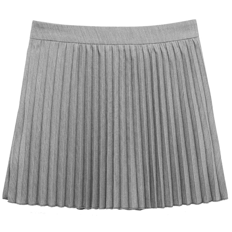 TRAF Mini Pleated Culottes Women's Skirt Summer 2025 Elegant Black Grey Skirts Wrap High Waist Skirt Pants Korean Style Culottes