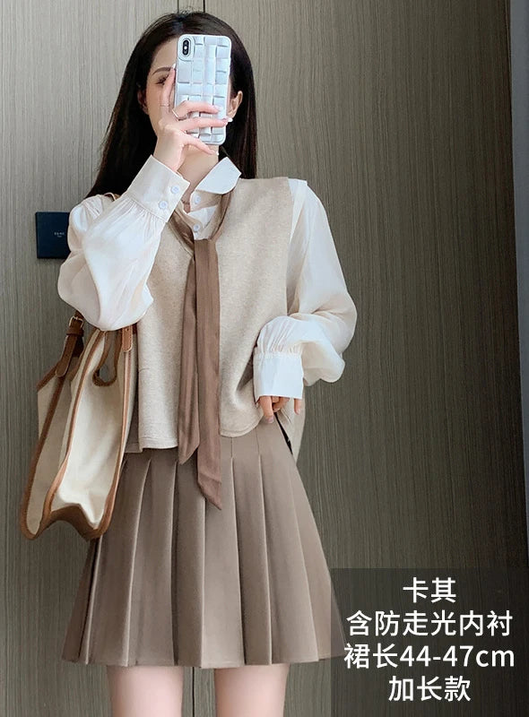 Summer High Waist Pleated Skirt Women Saias Vintage Sexy Mini Skirts Faldas Harajuku Casual Jupe Streetwear Woman Clothes New