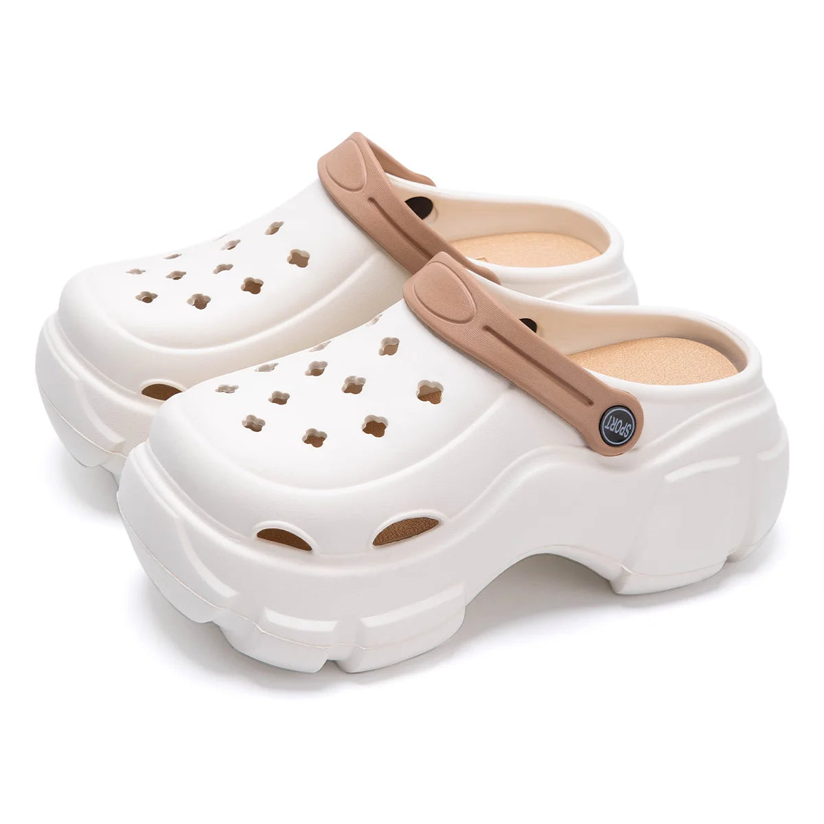 Thick Bottom Women Cave Shoes Heightened Platform Beach Sandals Fashion Comfortable Indoor Outdoor Slippers