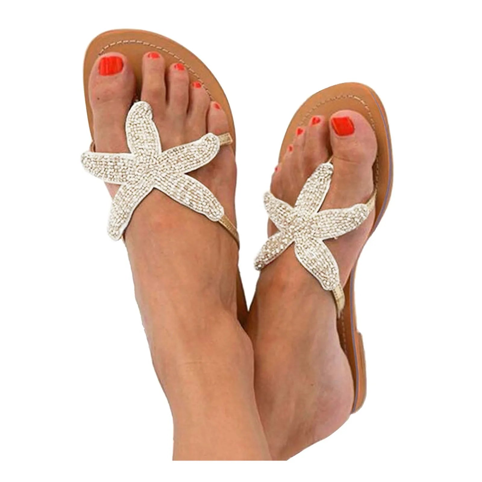 Summer Flat Flip-Flops Large Size 37-42 Casual Womens Outdoor Fashion Slippers Beach Holder Fashion Shoes Ladies Slippers
