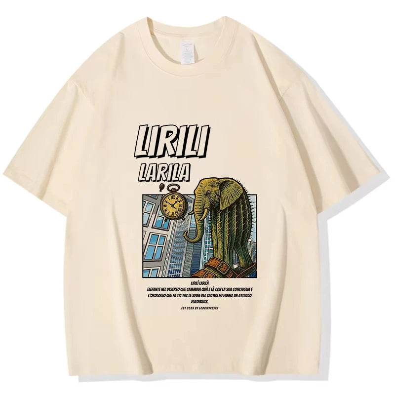 Tralalero Tralala Tung Sahur Bombardiro Crocodilo Tee Shirt Funny Italian Brainrot T-shirt Men Women Meme Print Top Short Sleeve