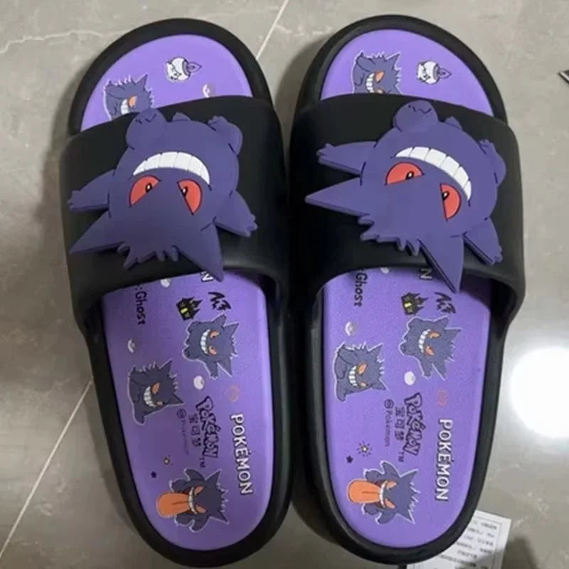 Anime Gengar Adult/Children Slippers Cartoon Kawaii Cute Man Woman Summer Outdoor Sandals Casual Breathable EVA Shoes Gift