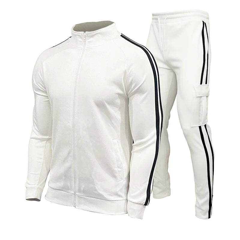 Men's Sports Pants Set Casual Hoodie+Sweatpants Men's Autumn And Winter Fitness Suit Running Basketball Bodysuit Sportswear