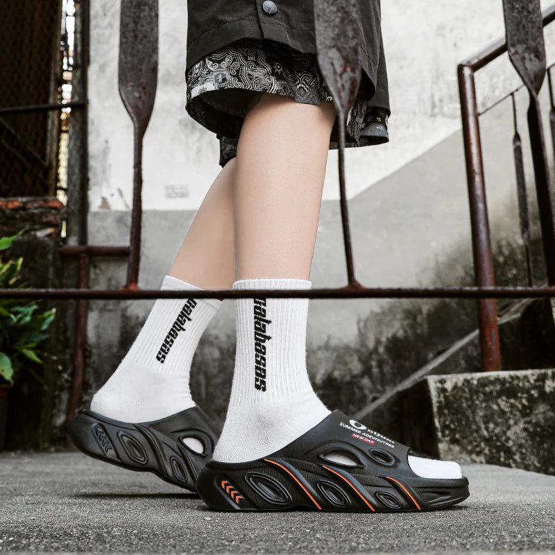 Men Slippers Summer New 2025 Slides Sandals EVA Soft-sole Unisex Men Women Indoor Outdoor Walking Beach Shoes