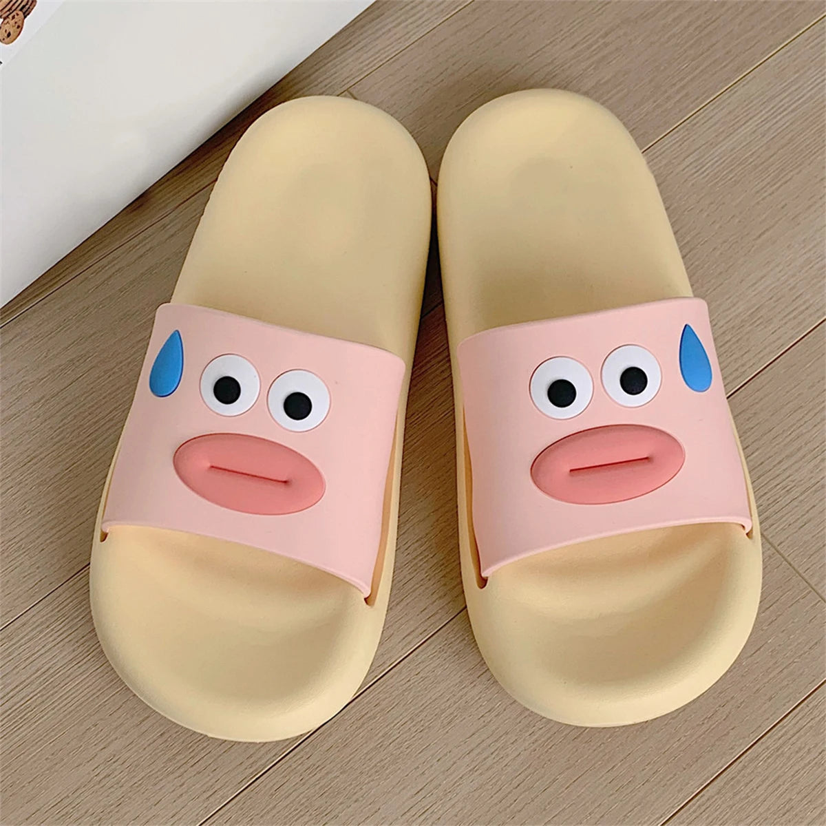 Thick Sole Women Slippers Personality Animals Design Slides Bathroom Beach Indoor Sandals Summer Couple Shoes