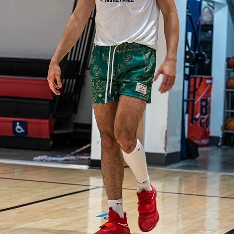 New Men's And Women's Universal Mesh Summer Casual Shorts Quick Dry Sports Shorts Beach 3d Printed Drawstring Breathable Shorts