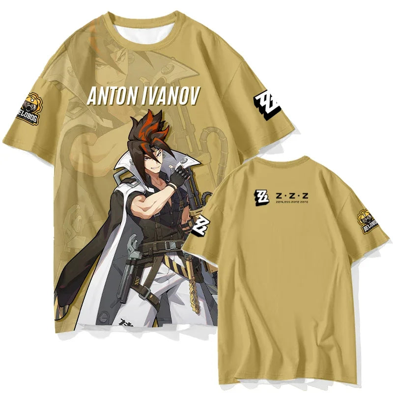 Popular ARPG Game Zenless Zone Zero Print T-Shirts 3D Fashion Men/Women Short Sleeve Crew Neck Tee Harajuku Style Streetwear Top