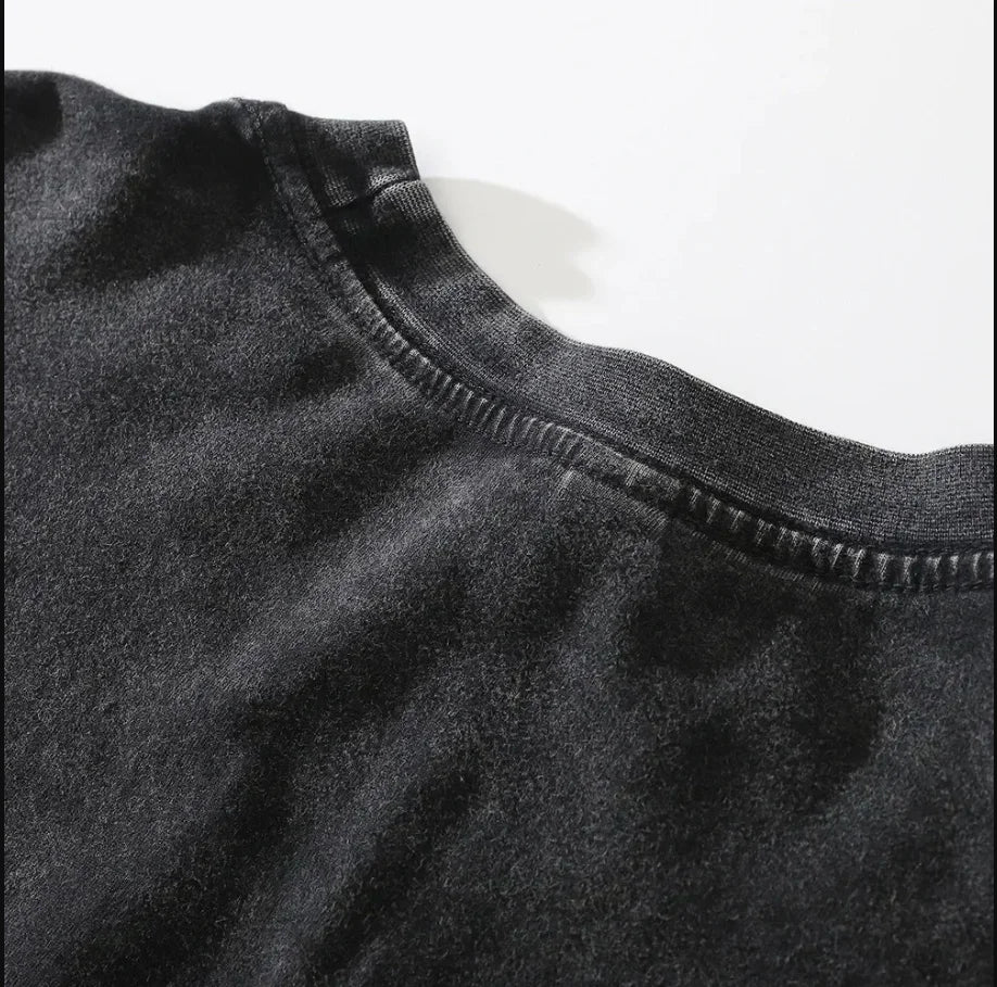 American Hip Hop Tyler The Creator Printed Washed Short Sleeve Men's T-Shirt Loose Crew Neck Top