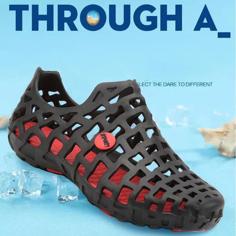 New Summer Water Shoes Men Breathble Hollow Beach Sandals Upstream Aqua Shoes Women Quick Dry River Sea Slippers Diving Swimming