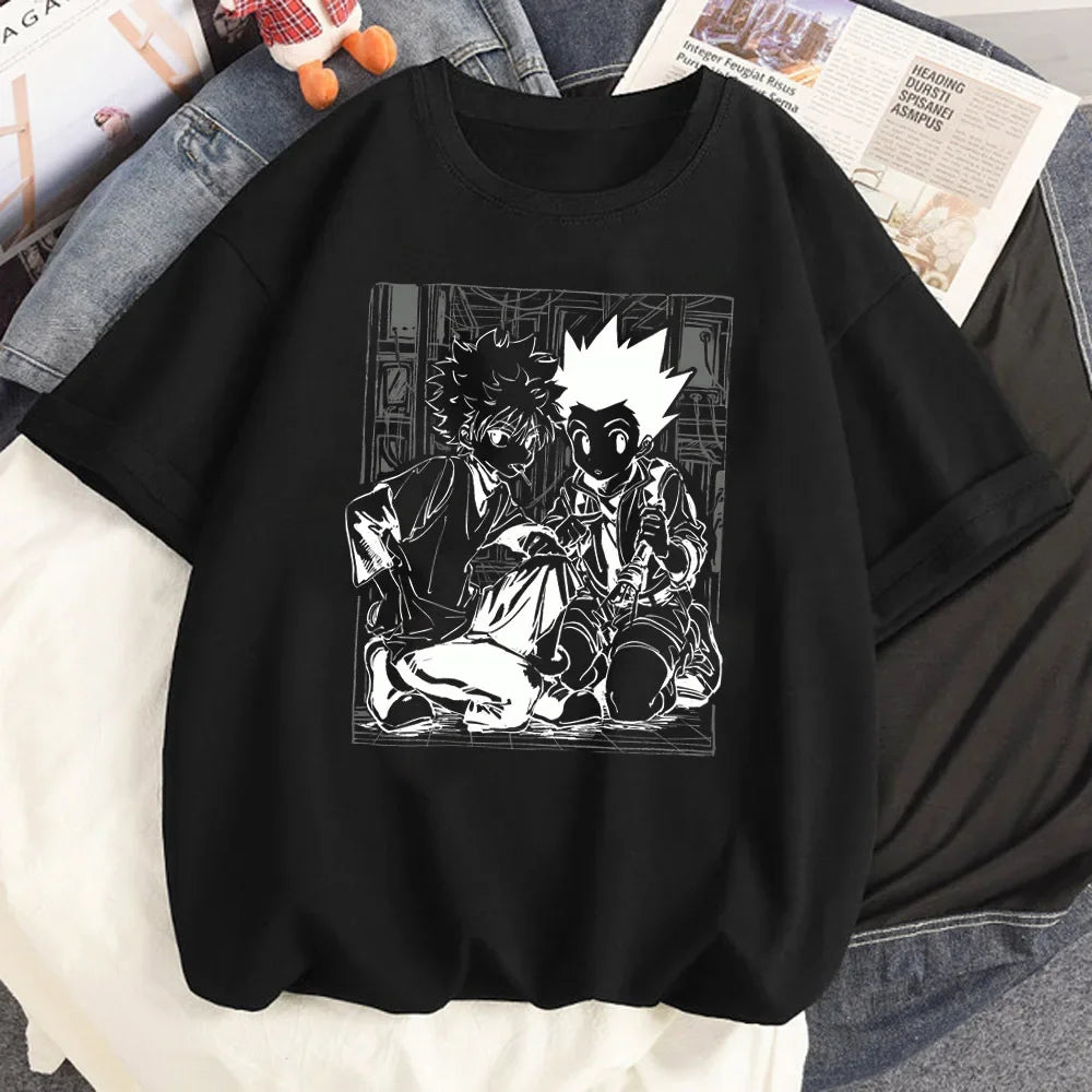 3D PrintingHunter X Hunter T-Shirt Men and Women Aesthetics Anime Breathable Gothic T-Shirt Comfort Aesthetics Anime Grunge Punk