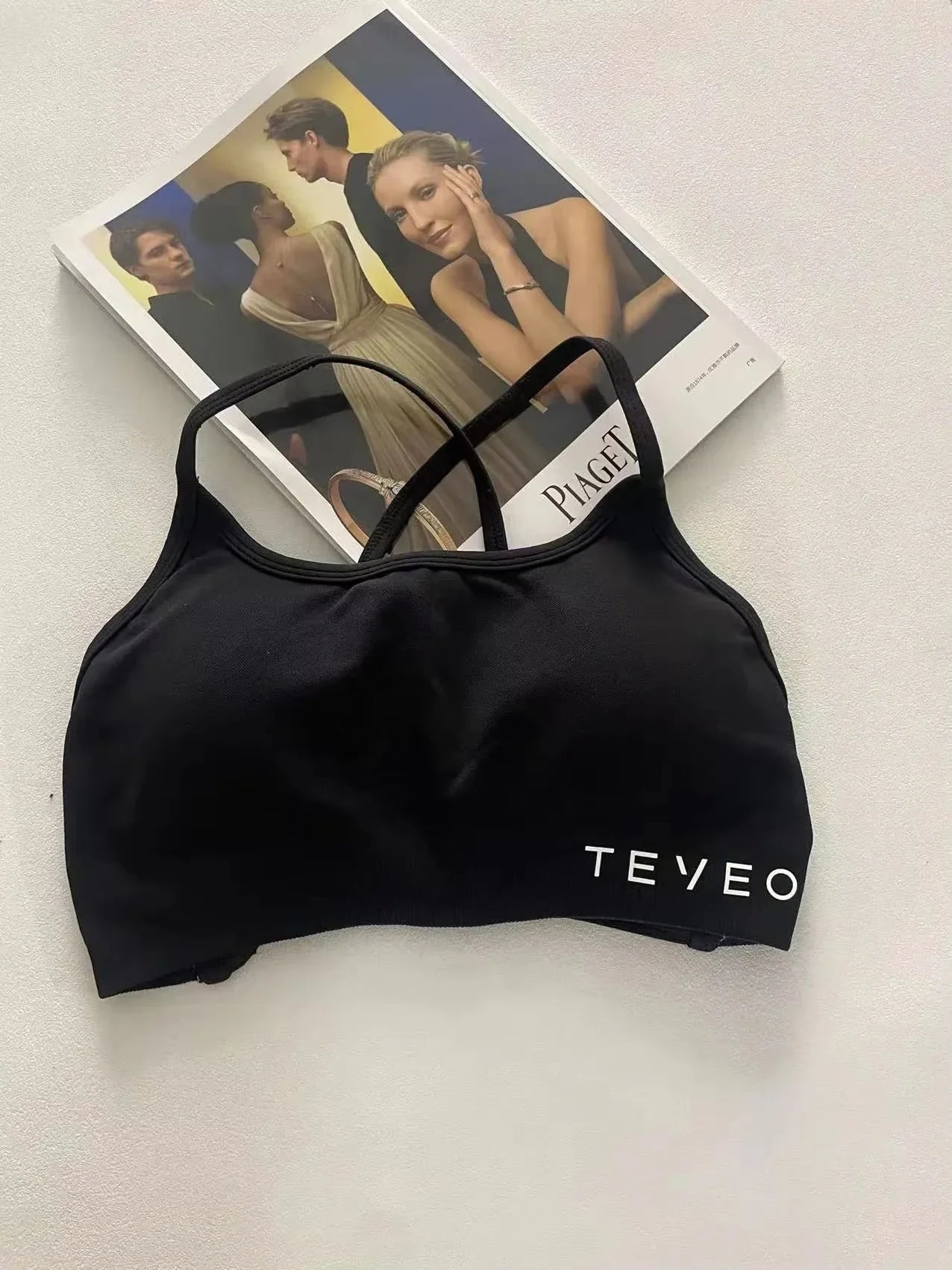 2025 TEVEO Women's Bra Transparent Sports Gym Women's Recommended Workout Fitness Sportswear Yoga Underwear Sports Vest Top